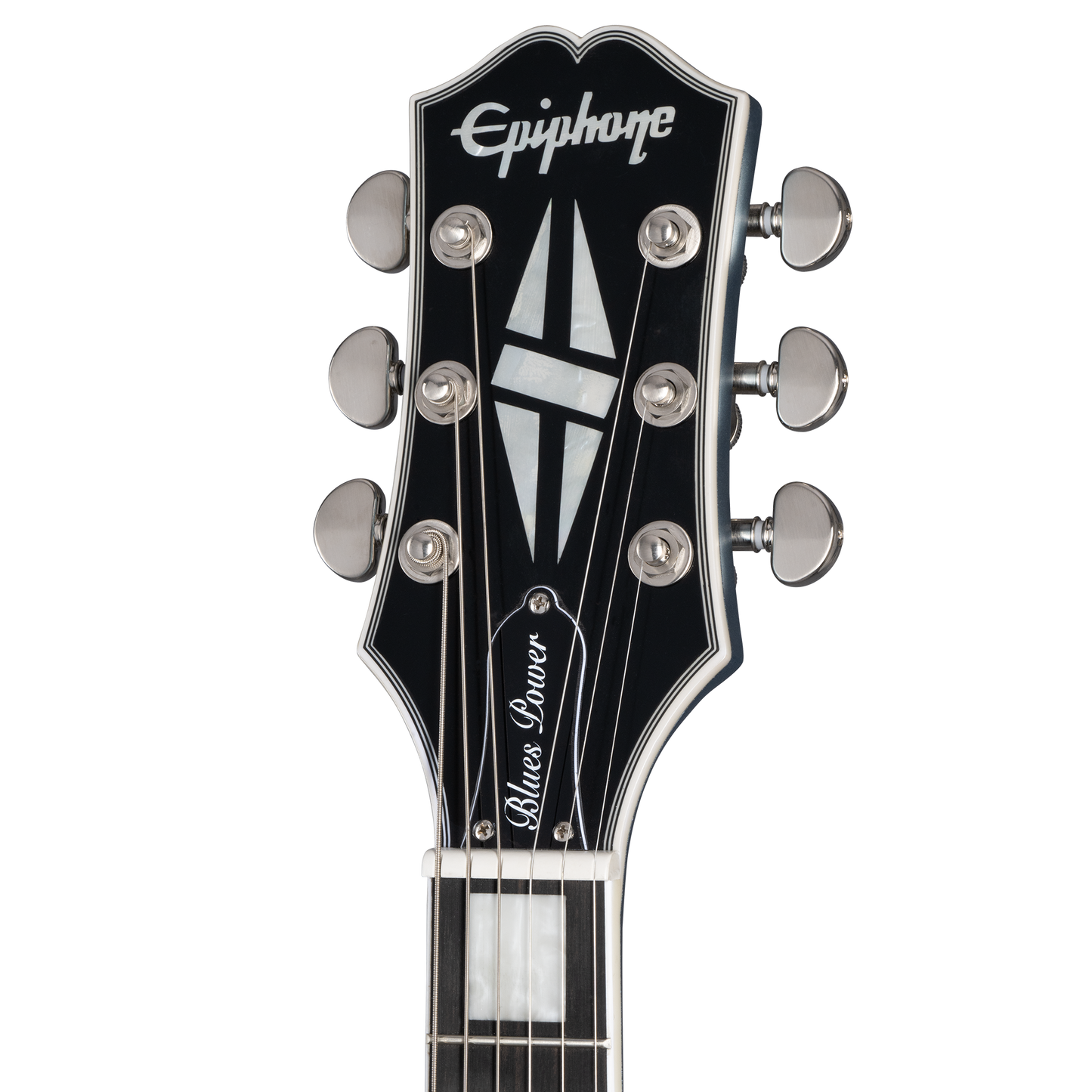 Epiphone Jared James Nichols "Blues Power" Les Paul Custom, Aged Pelham Blue Electric Guitar Epiphone