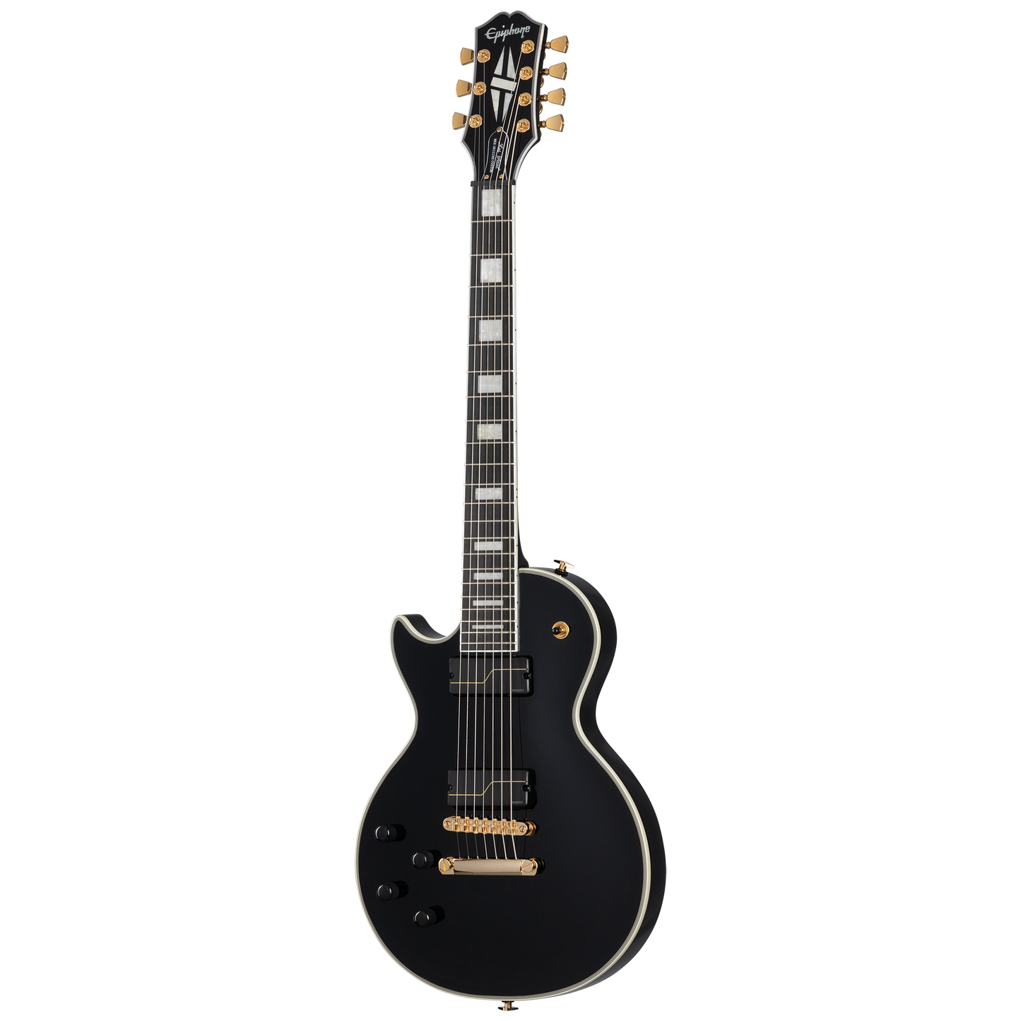 Epiphone Matt Heafy Les Paul Custom Origins 7-String, Left-Handed, Ebony Electric Guitar Epiphone