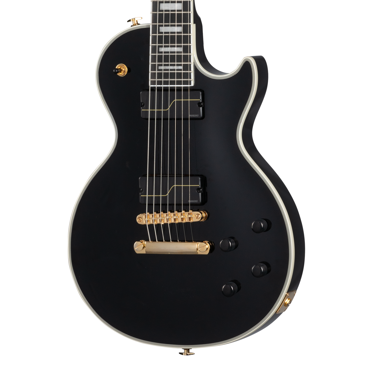 Epiphone Matt Heafy Les Paul Custom Origins 7-String, Ebony Electric Guitar Epiphone
