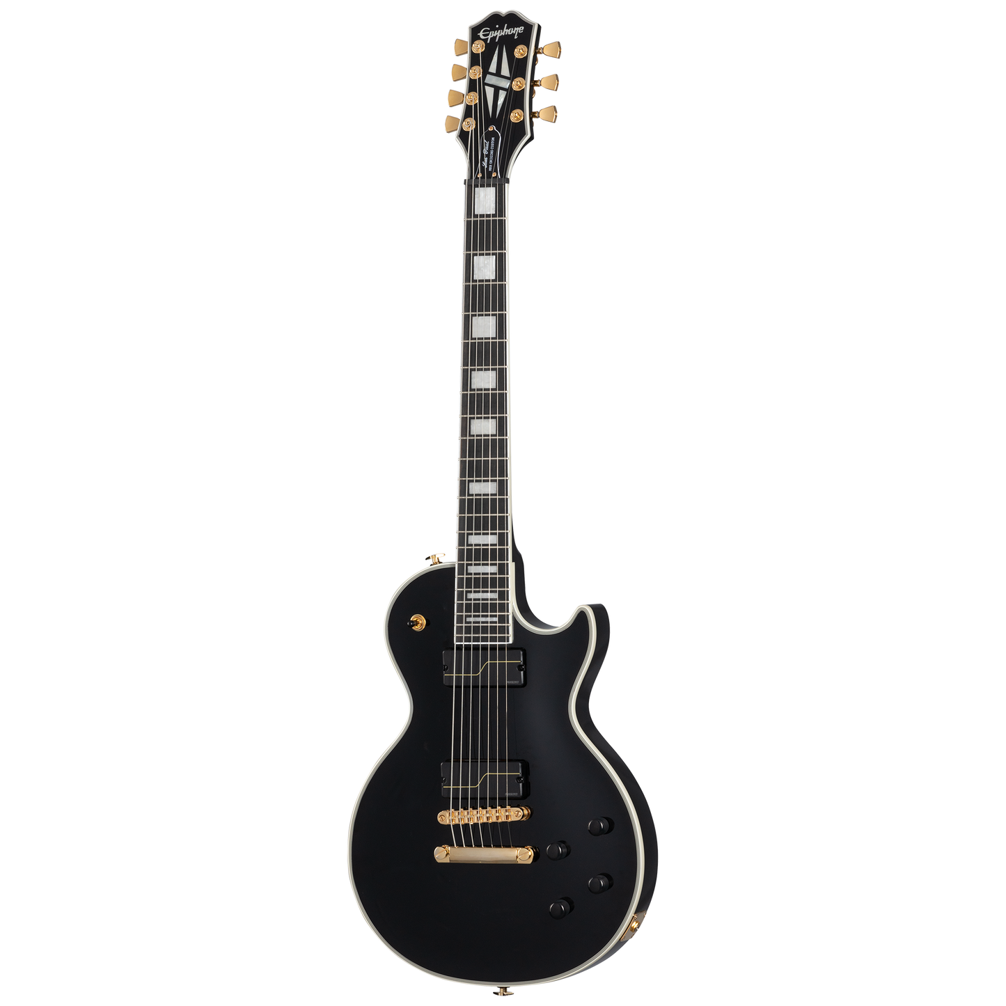 Epiphone Matt Heafy Les Paul Custom Origins 7-String, Ebony Electric Guitar Epiphone