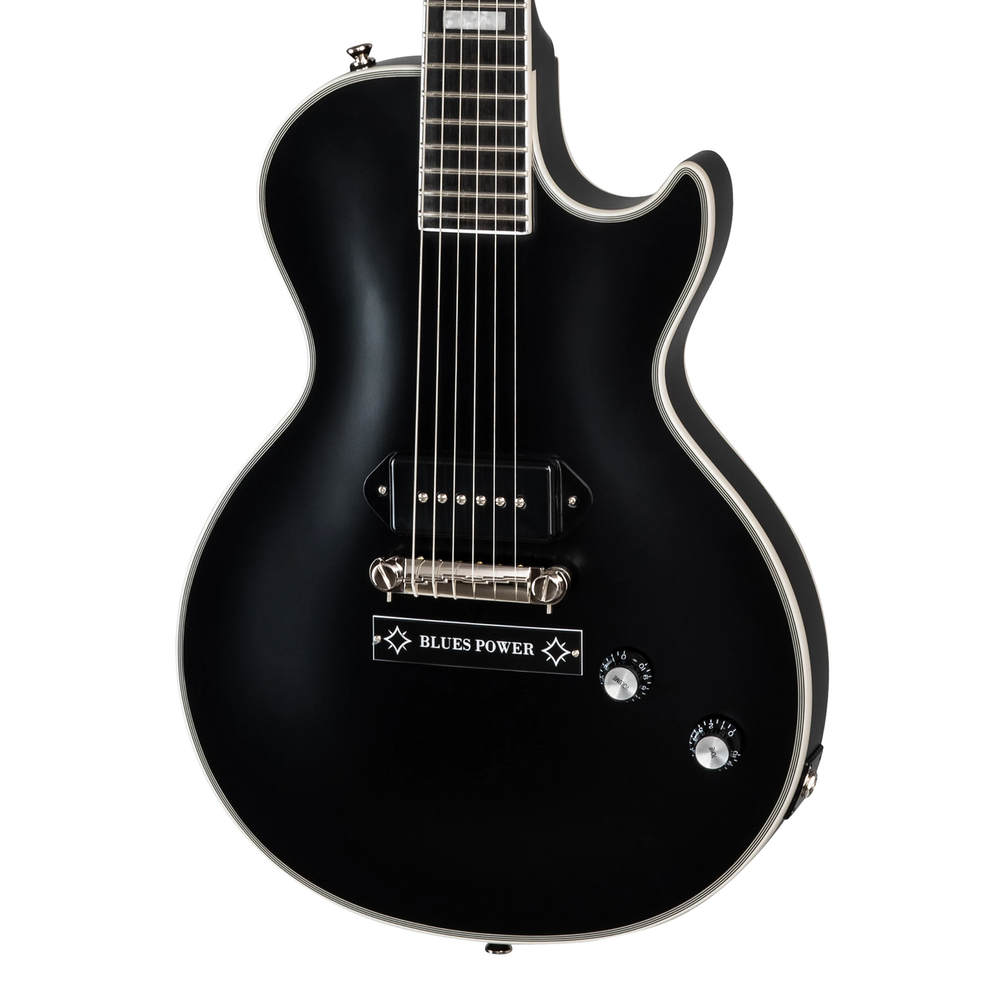 Epiphone Jared James Nichols Old Glory Les Paul Custom, Black Aged Gloss Electric Guitar Epiphone