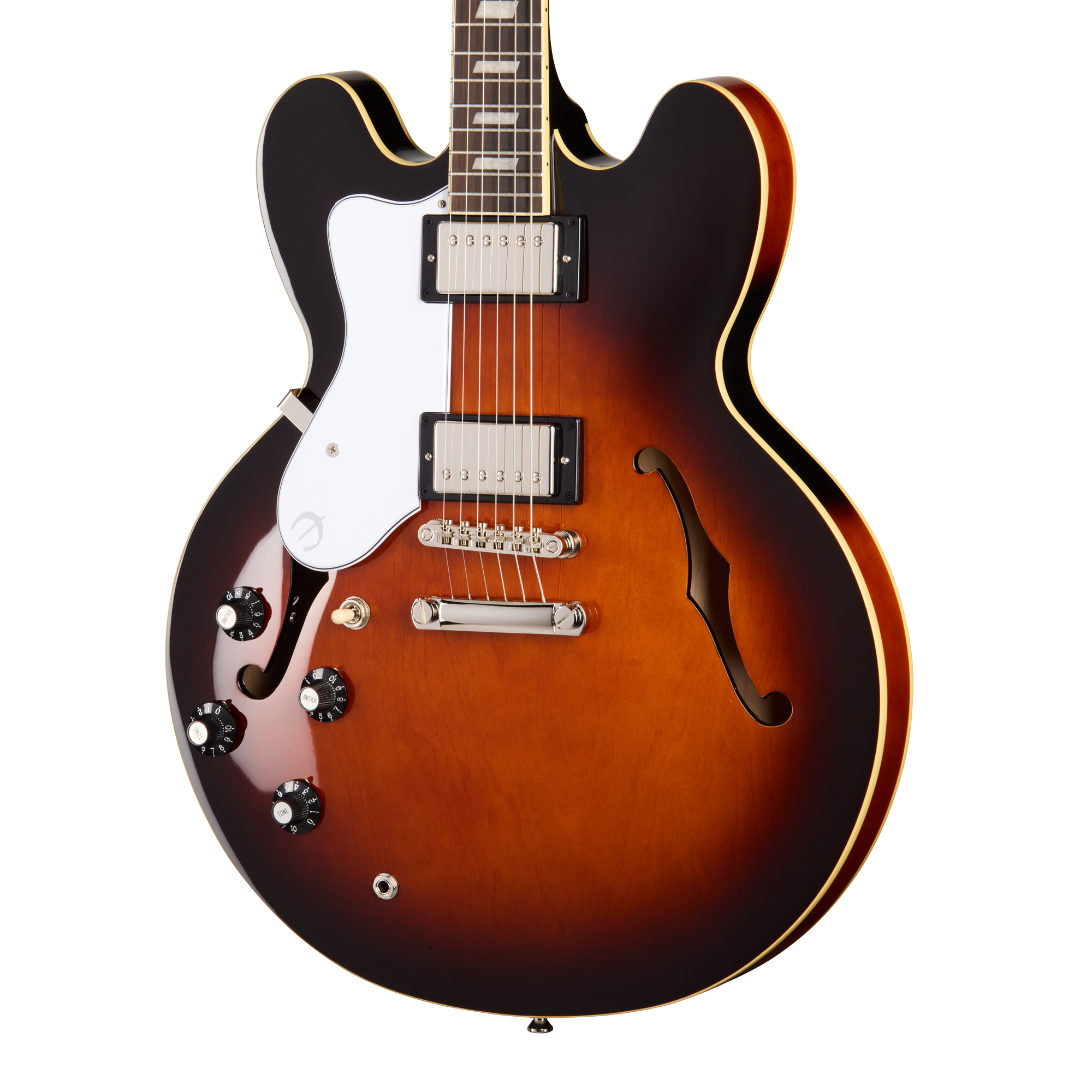 Epiphone Bonehead Riviera, Left-Handed, Dark Tobacco Sunburst – Gibson