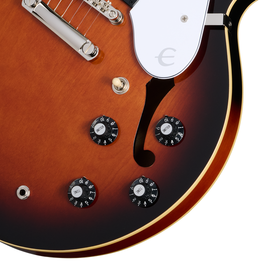 Epiphone Bonehead Riviera, Dark Tobacco Sunburst Electric Guitar Epiphone