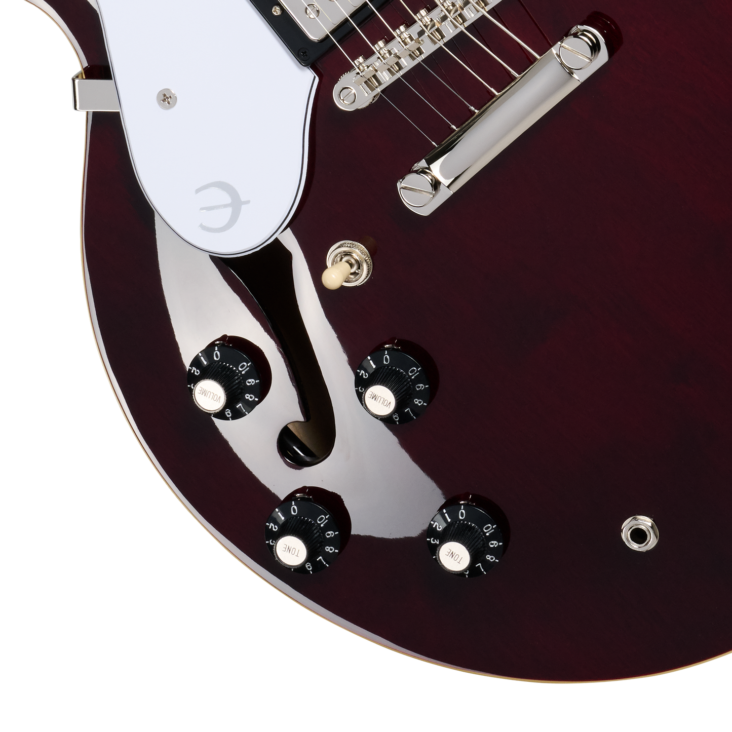 Epiphone Noel Gallagher Riviera, Left-Handed, Dark Wine Red Electric Guitar Epiphone