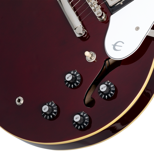 Epiphone Noel Gallagher Riviera, Dark Wine Red Electric Guitar Epiphone