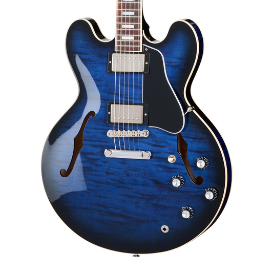 Gibson ES-335 Figured Custom Color, Deep Ocean Burst Electric Guitar Gibson