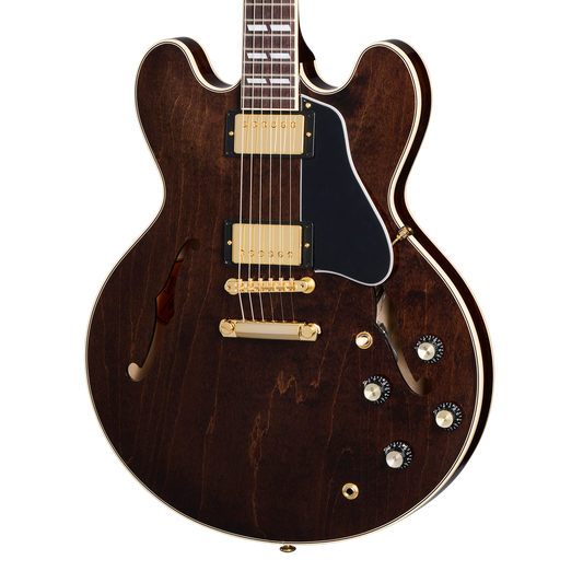 Gibson ES-345 Gold Hardware, Dark Walnut, Exclusive Electric Guitar Gibson