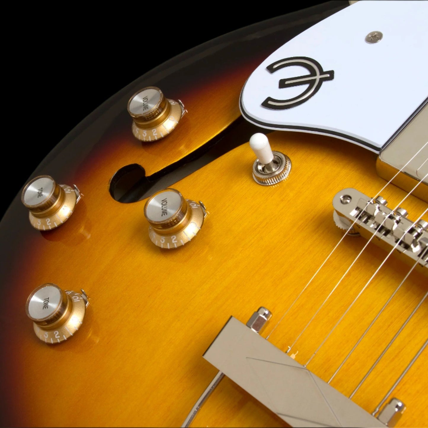 Epiphone Casino, Left-Handed, Vintage Sunburst Electric Guitar Epiphone