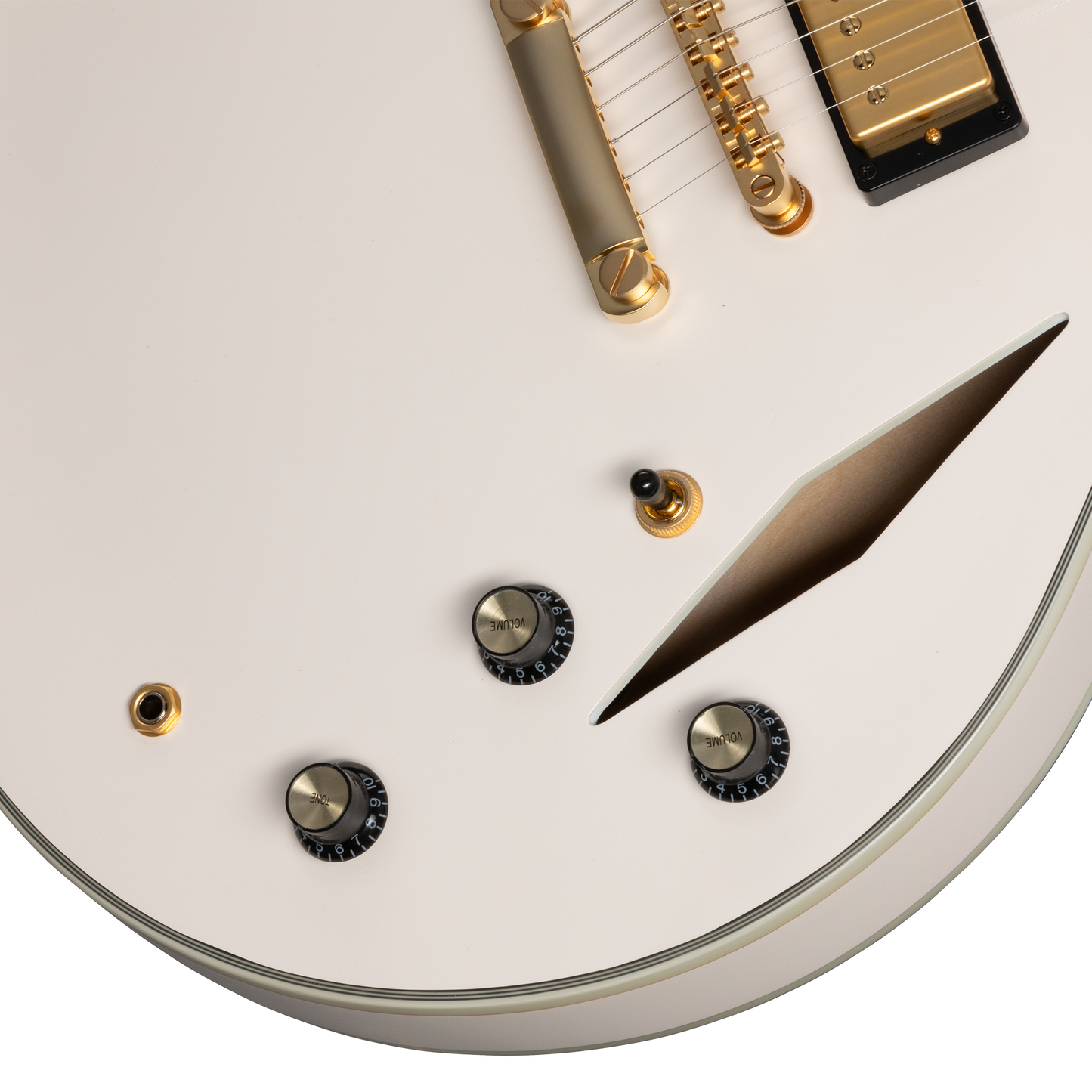 Epiphone Emily Wolfe "White Wolfe" Sheraton, Aged Bone White Electric Guitar Epiphone