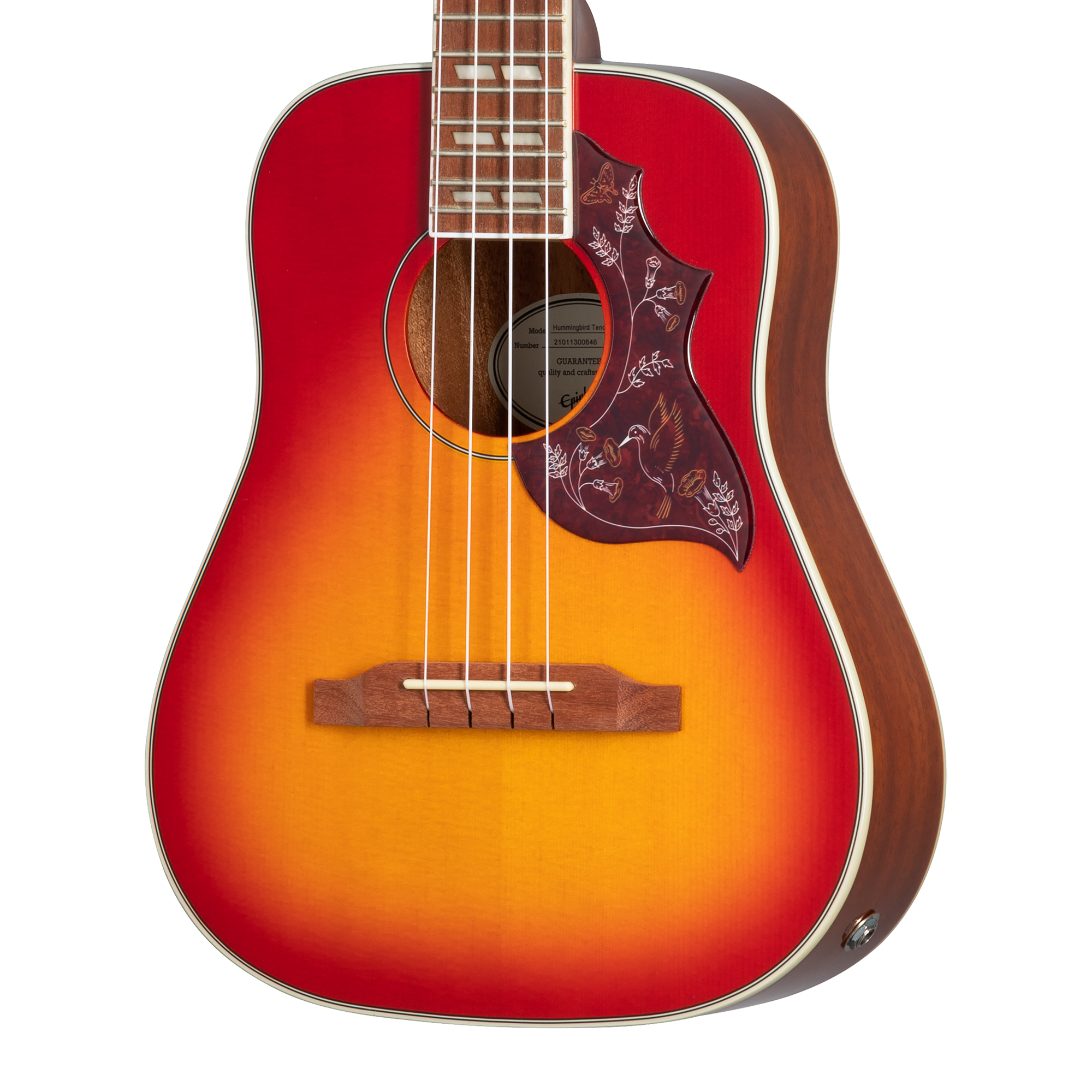 epiphone hummingbird ukulele tobacco sunburst Tenor (Tobacco Sunburst) Epiphone Hummingbird Pro - Tobacco