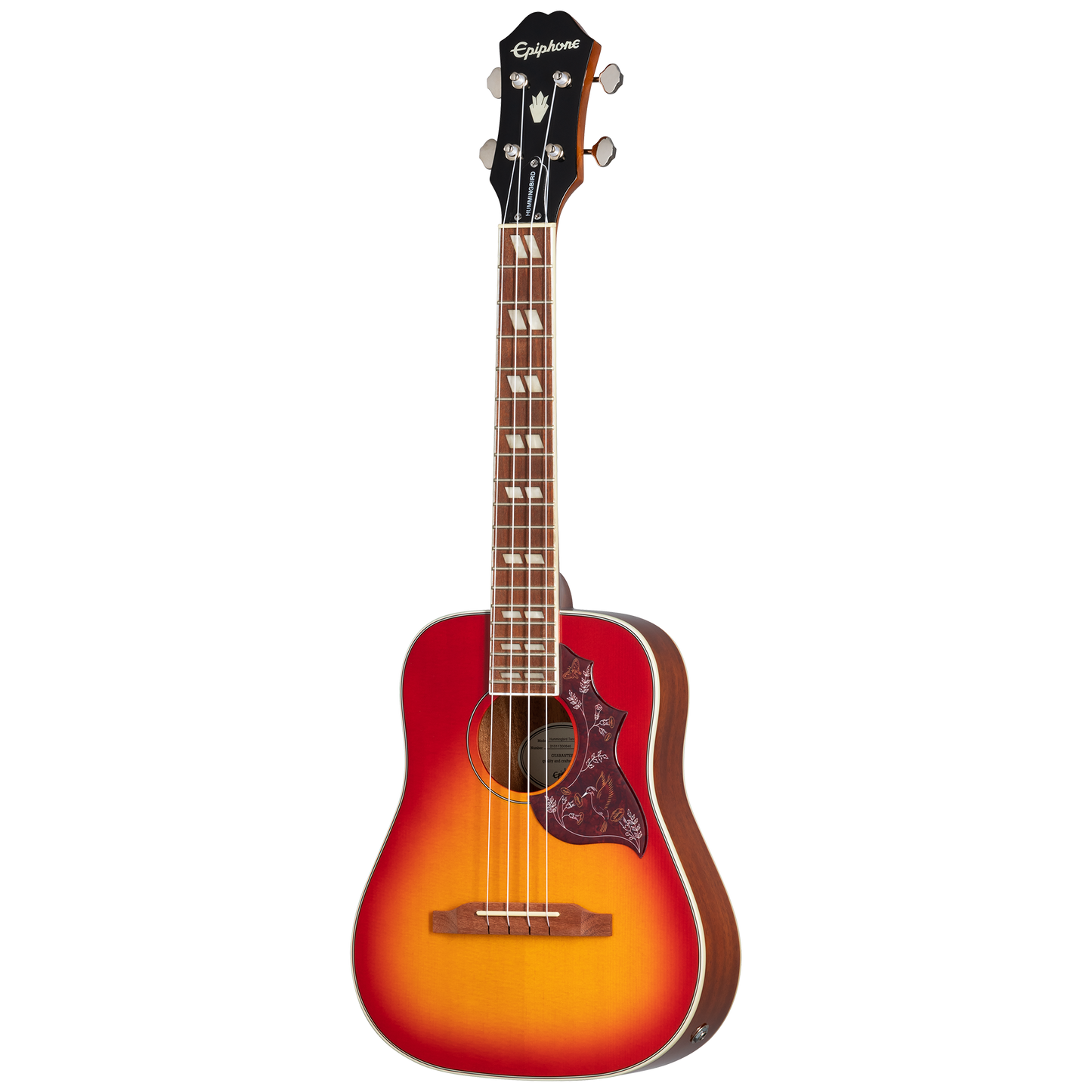 Epiphone Hummingbird Studio Tenor Ukulele, Faded Cherry Sunburst Ukulele Epiphone