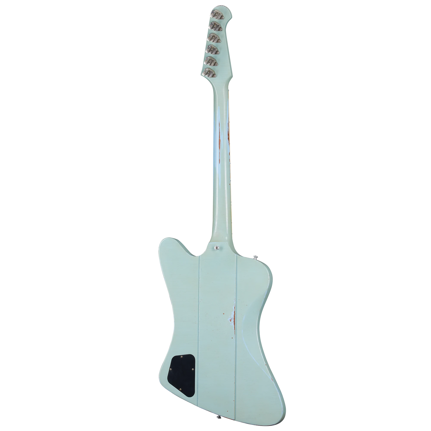 Gibson Custom 1963 Firebird V with Maestro Vibrola, Heavy Aged, Antique Frost Blue Electric Guitar Gibson Custom