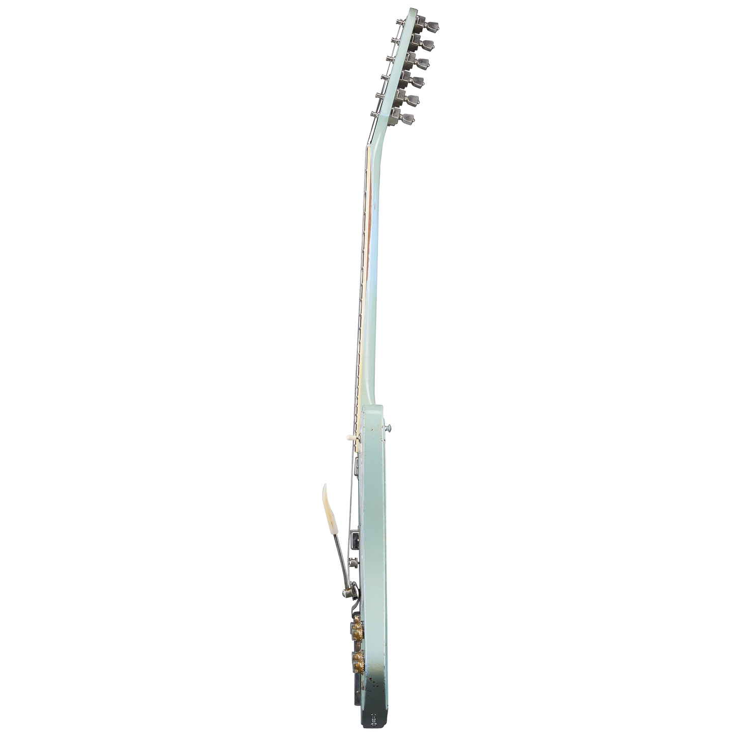 Gibson Custom 1963 Firebird V with Maestro Vibrola, Heavy Aged, Antique Frost Blue Electric Guitar Gibson Custom