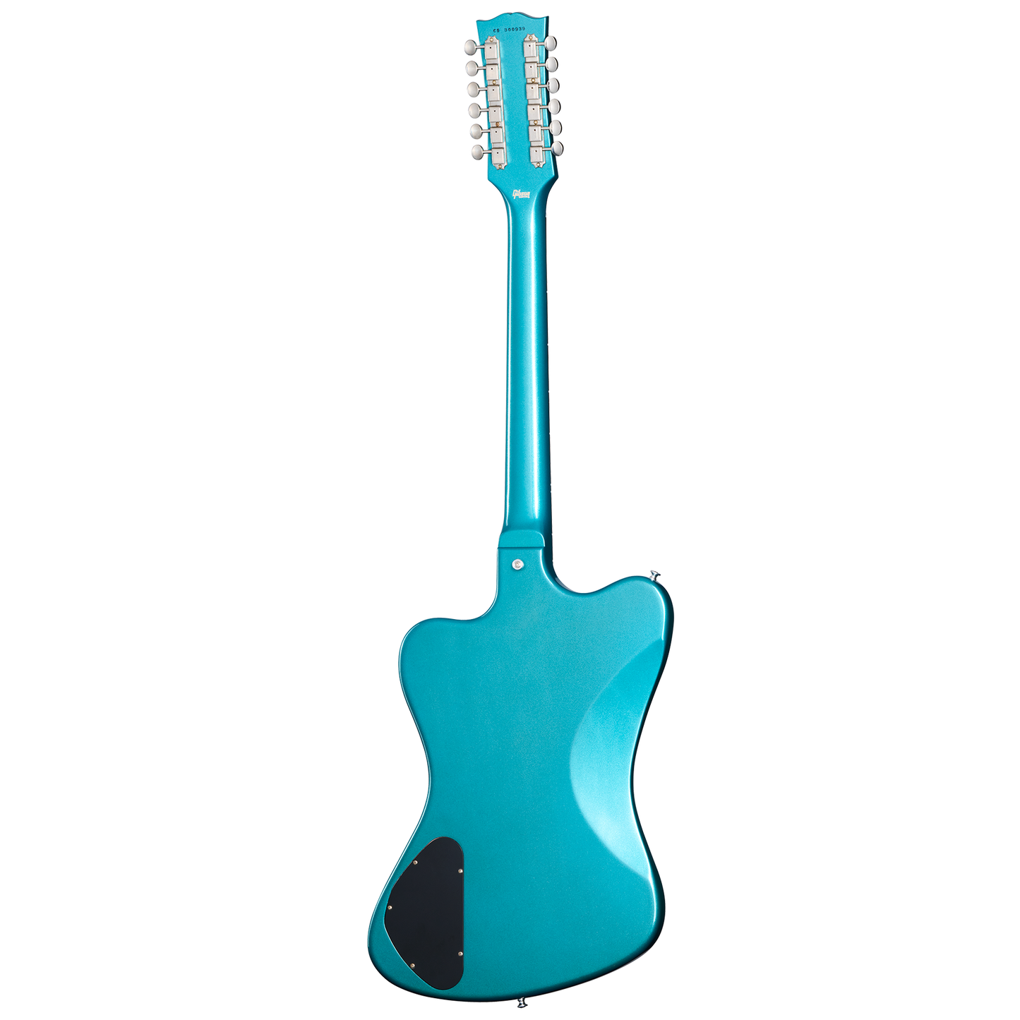 Gibson Custom 1965 Non-Reverse Firebird V 12-String Reissue, Aqua Mist VOS Electric Guitar Gibson Custom