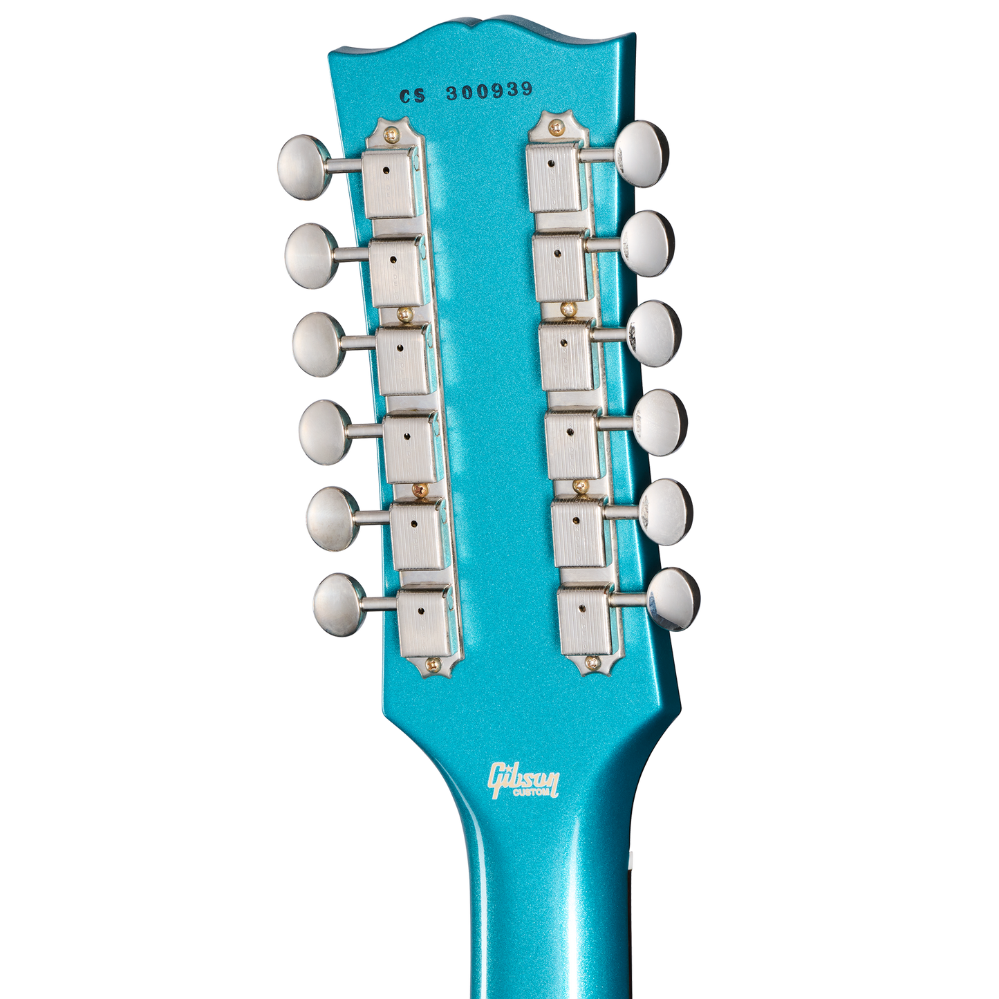 Gibson Custom 1965 Non-Reverse Firebird V 12-String Reissue, Aqua Mist VOS Electric Guitar Gibson Custom