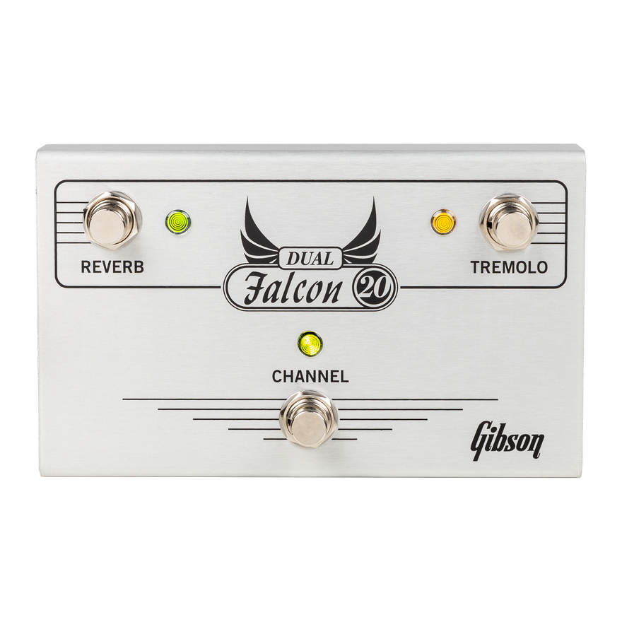 Gibson Dual Falcon 20 2x10 Combo, Cream Bronco Vinyl with Oxblood Grille Combo Amplifier Gibson