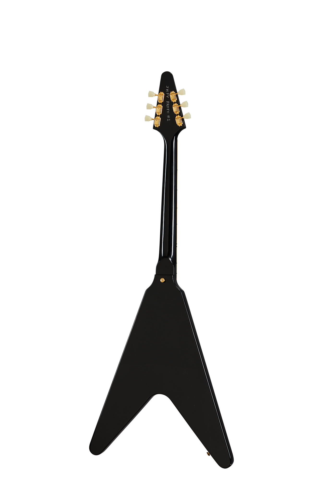Gibson Custom Jimi Hendrix™ 1969 Flying V, Aged Ebony Electric Guitar Gibson Custom