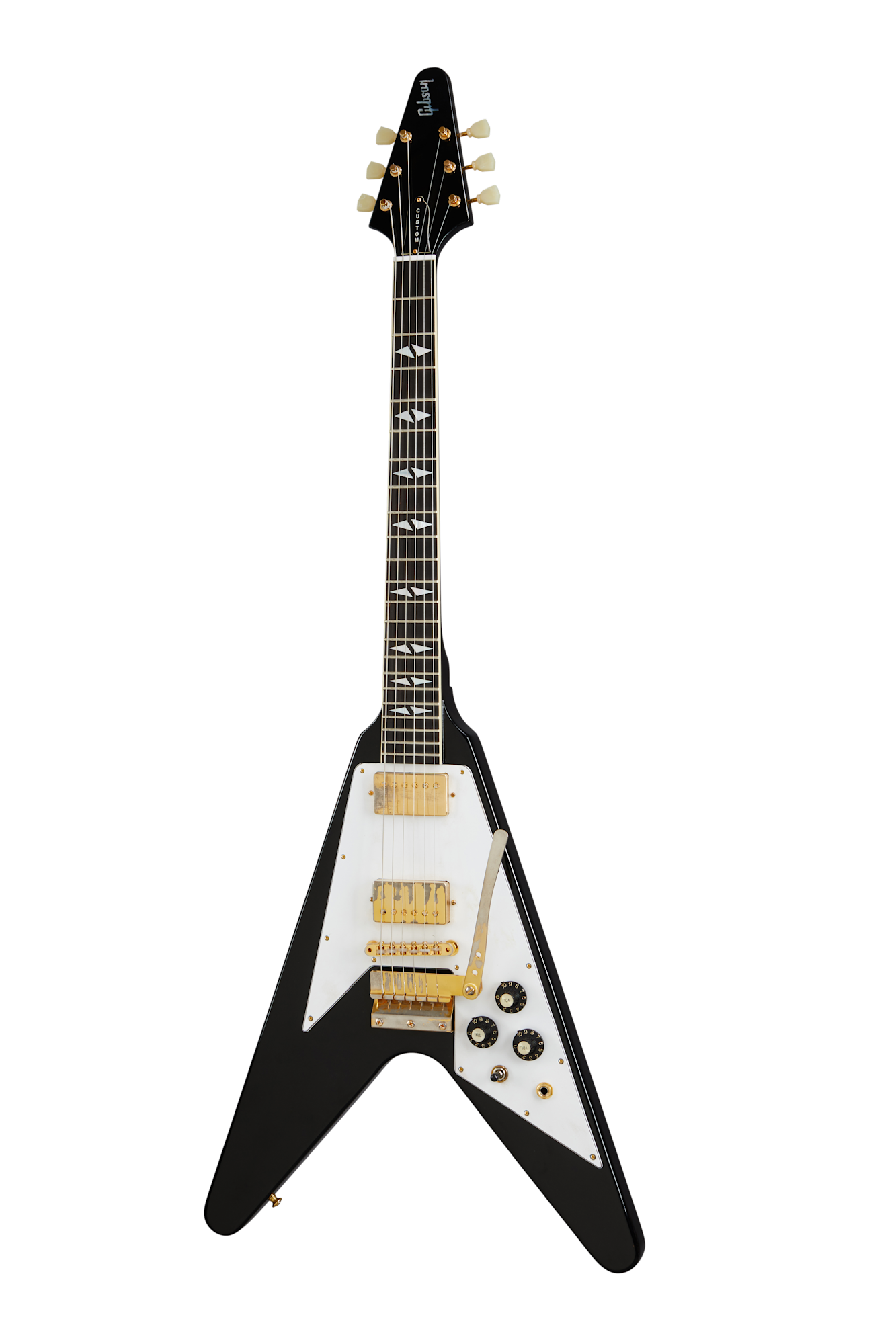 Gibson Custom Jimi Hendrix™ 1969 Flying V, Aged Ebony Electric Guitar Gibson Custom
