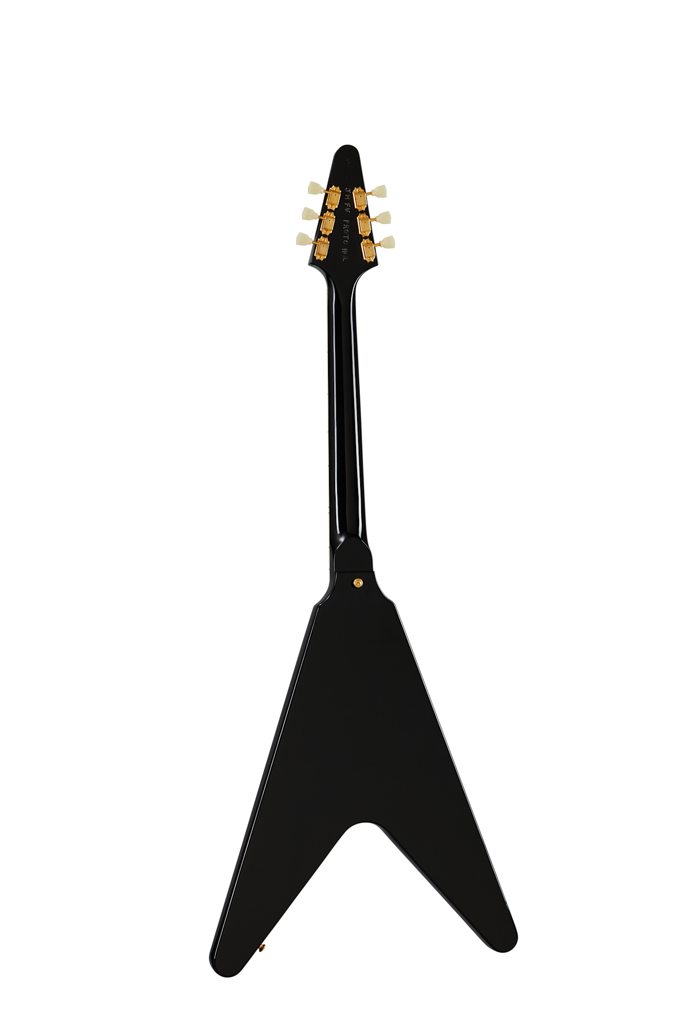 Gibson Custom Jimi Hendrix™ 1969 Flying V, Left-Handed, Aged Ebony Electric Guitar Gibson Custom