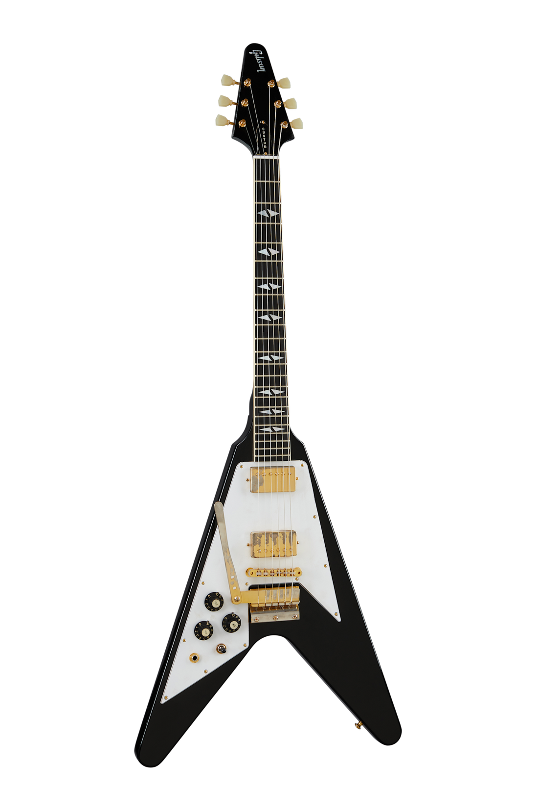 Gibson Custom Jimi Hendrix™ 1969 Flying V, Left-Handed, Aged Ebony Electric Guitar Gibson Custom