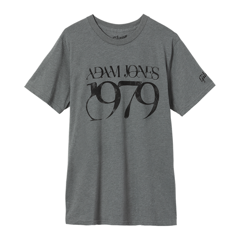 Gibson Adam Jones 1979 Tee Shirts & Tops Gibson Gray Small
