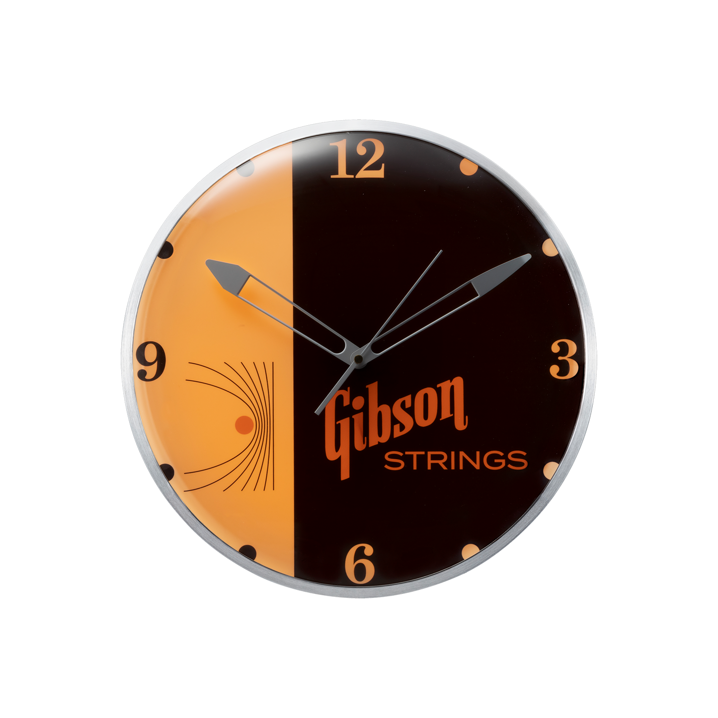 Gibson Vintage Lighted Wall Clock, Strings (EU) Clock Gibson