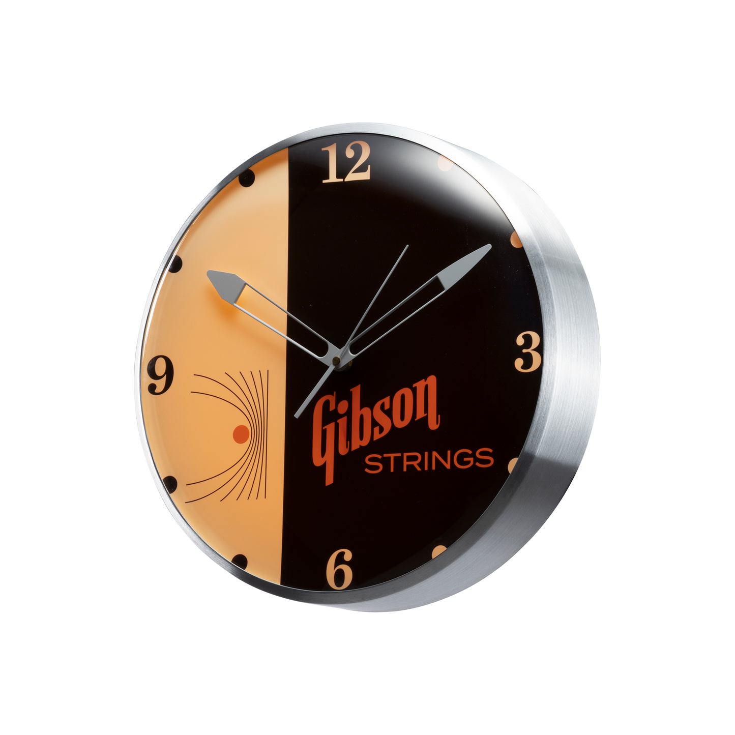 Gibson Vintage Lighted Wall Clock, Strings (EU) Clock Gibson