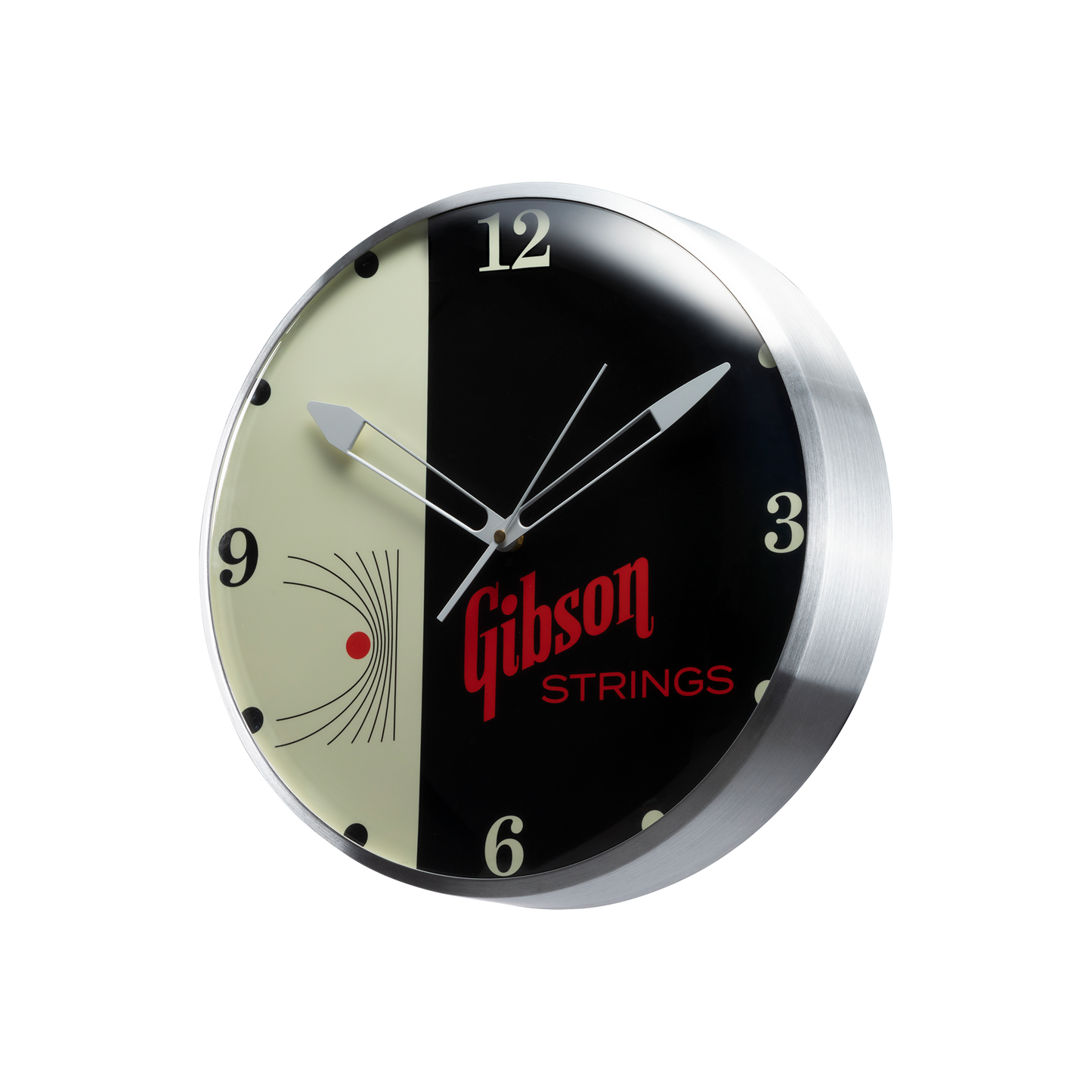 Gibson Vintage Lighted Wall Clock, Strings (EU) Clock Gibson