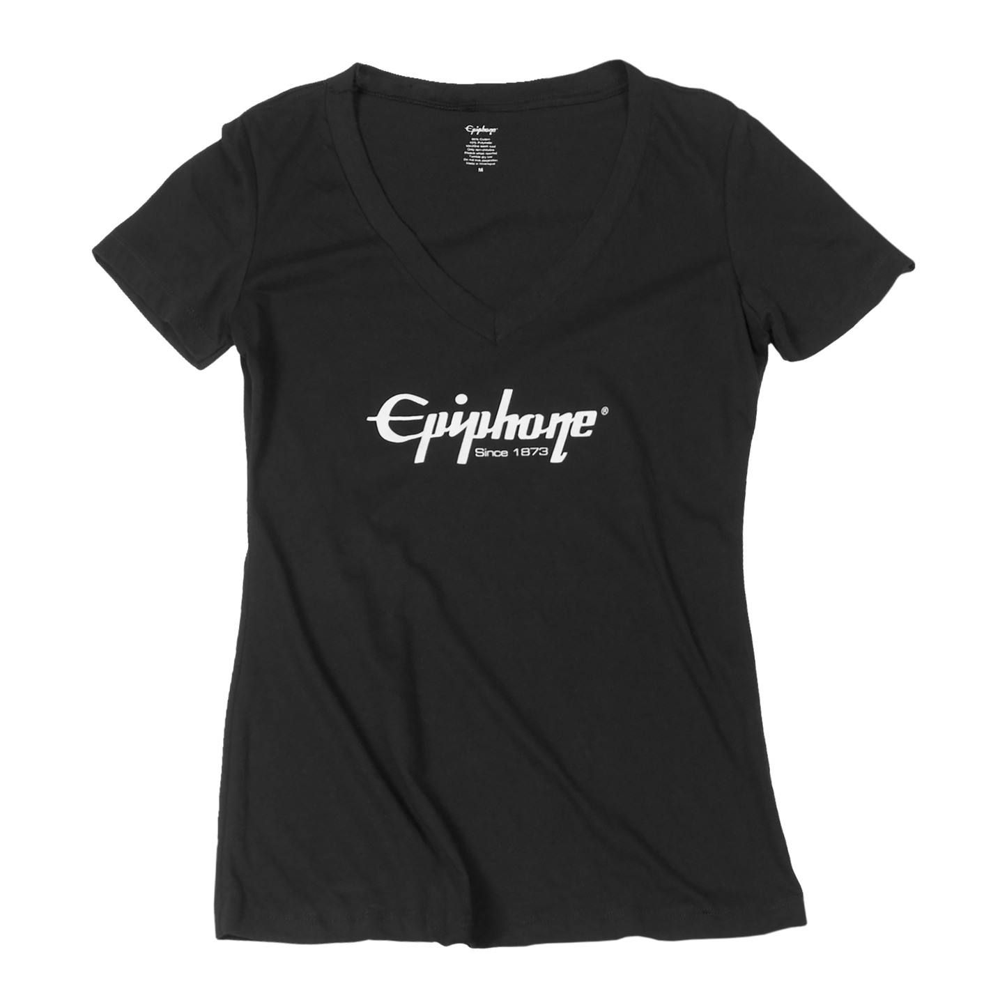 Epiphone Women's V-Neck Tee Shirts & Tops Epiphone Black Small
