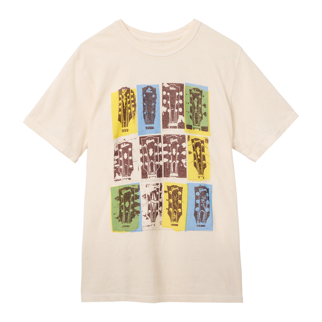 imogene + willie x Gibson "Headstocks" Tee Shirts & Tops Gibson XS Vintage White