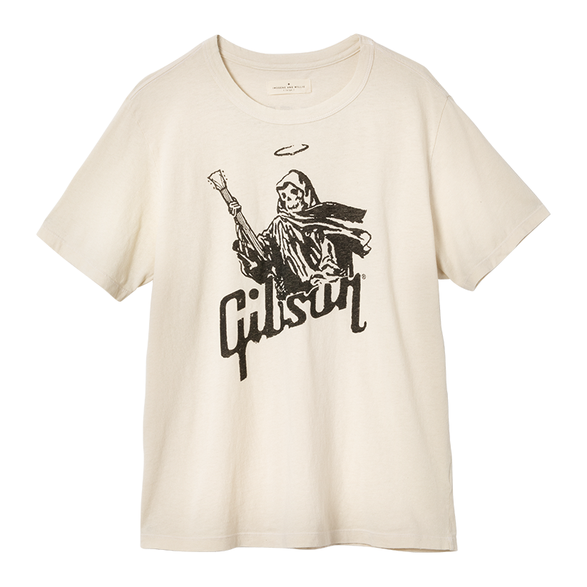imogene + willie x Gibson The Reaper Tee, Exclusive Shirts & Tops Gibson Vintage White XS