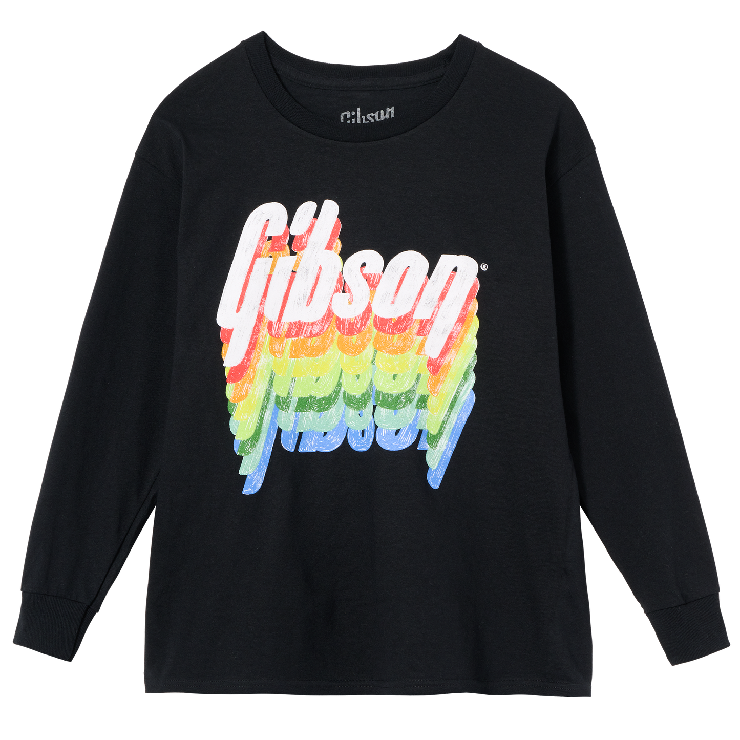 Gibson Kid's Rainbow Logo Longsleeve Tee Kids Gibson Small