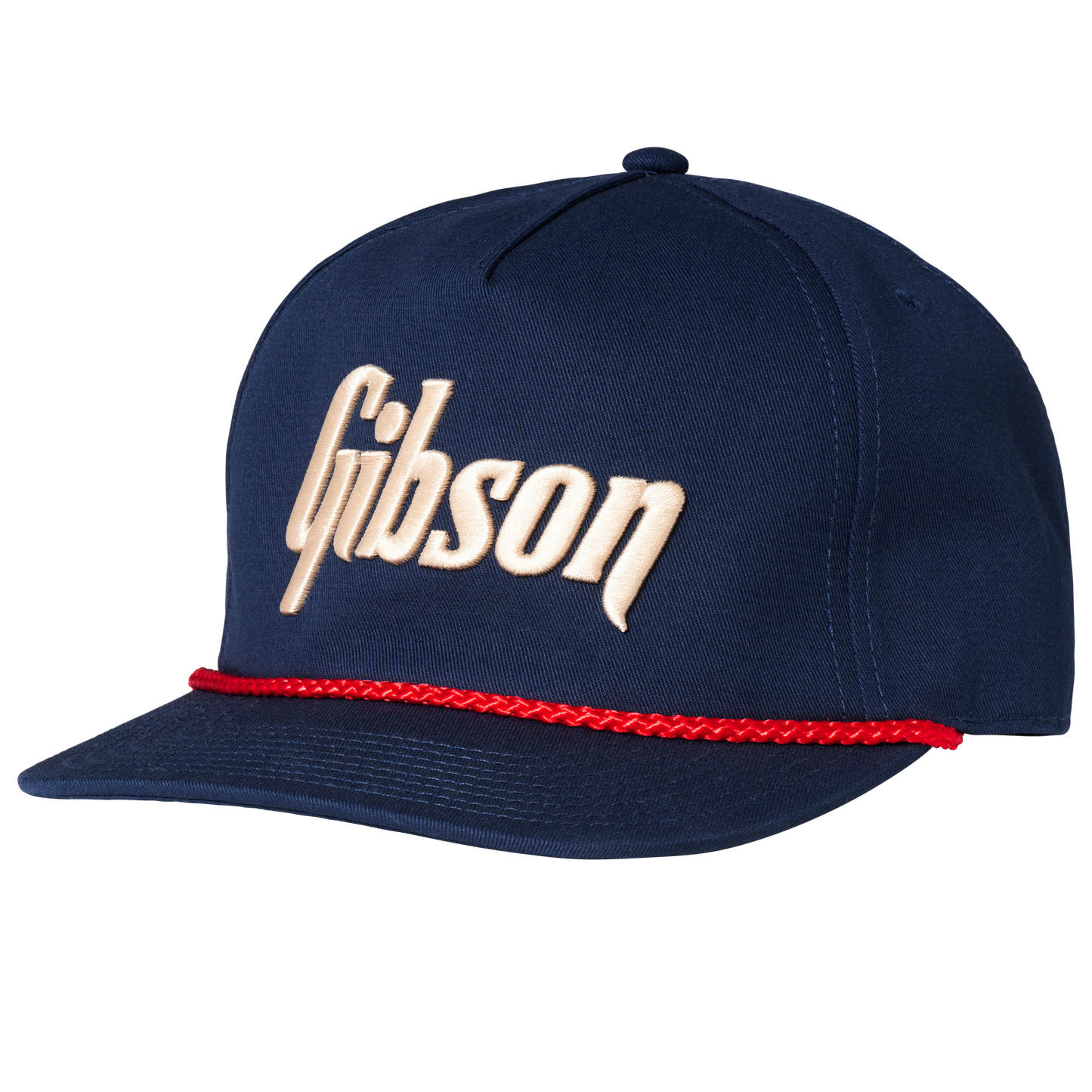 Gibson Unstructured Rope Snapback, Exclusive Headwear Gibson Navy
