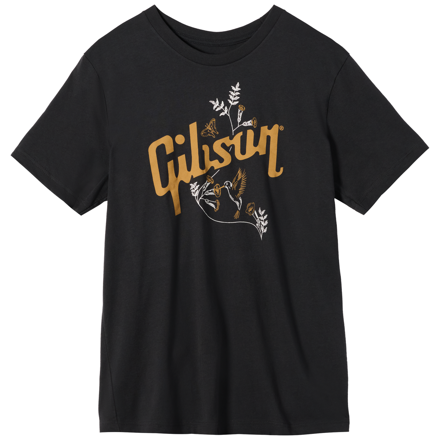 Gibson Hummingbird Tee Shirts & Tops Gibson Grey XS