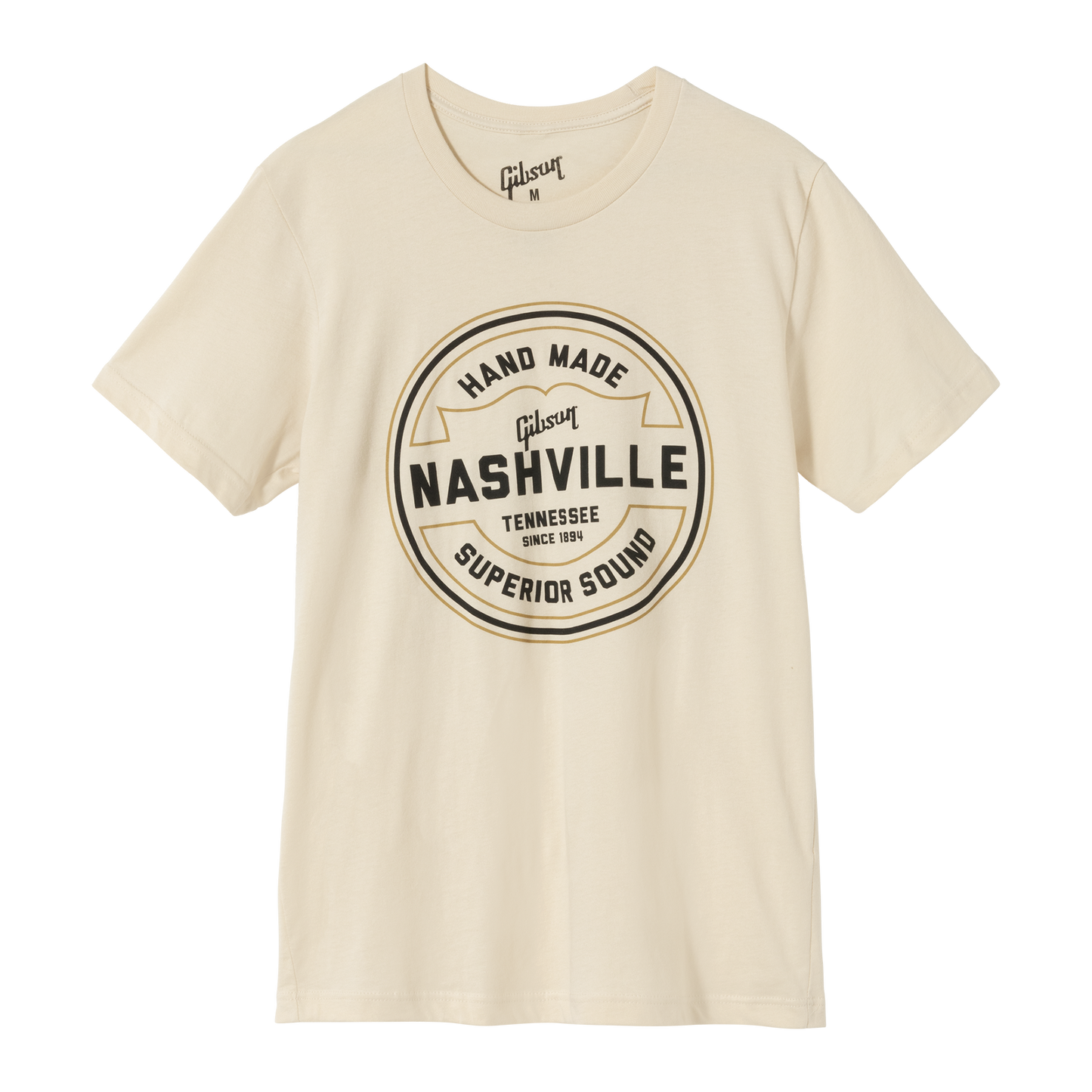 Gibson Handmade in Nashville Tee Shirts & Tops Gibson Cream Small