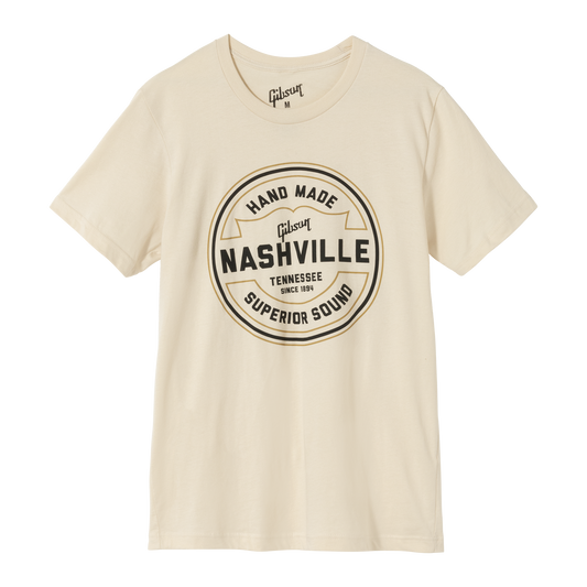 Gibson Handmade in Nashville Tee Shirts & Tops Gibson Cream Small
