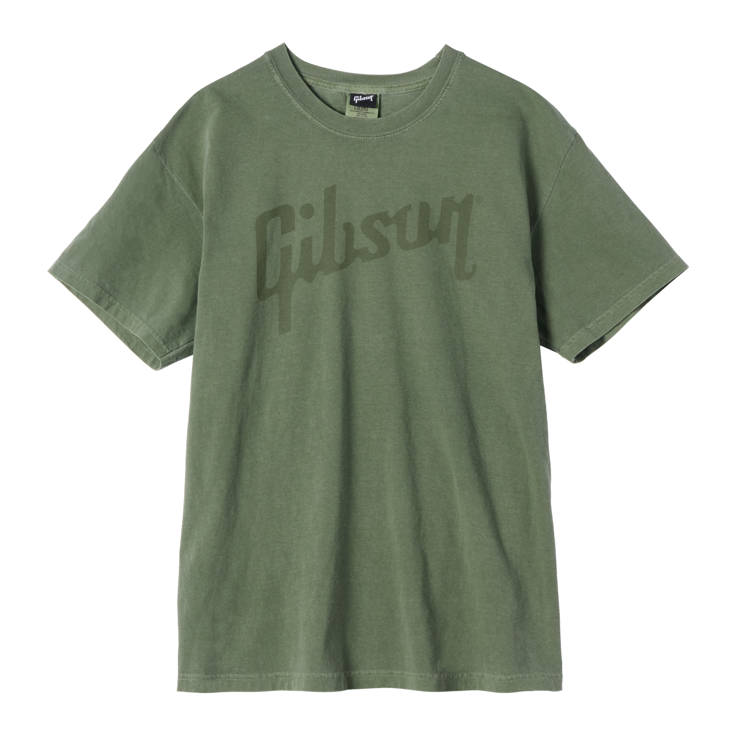 Gibson Logo Tee Shirts & Tops Gibson Small Olive