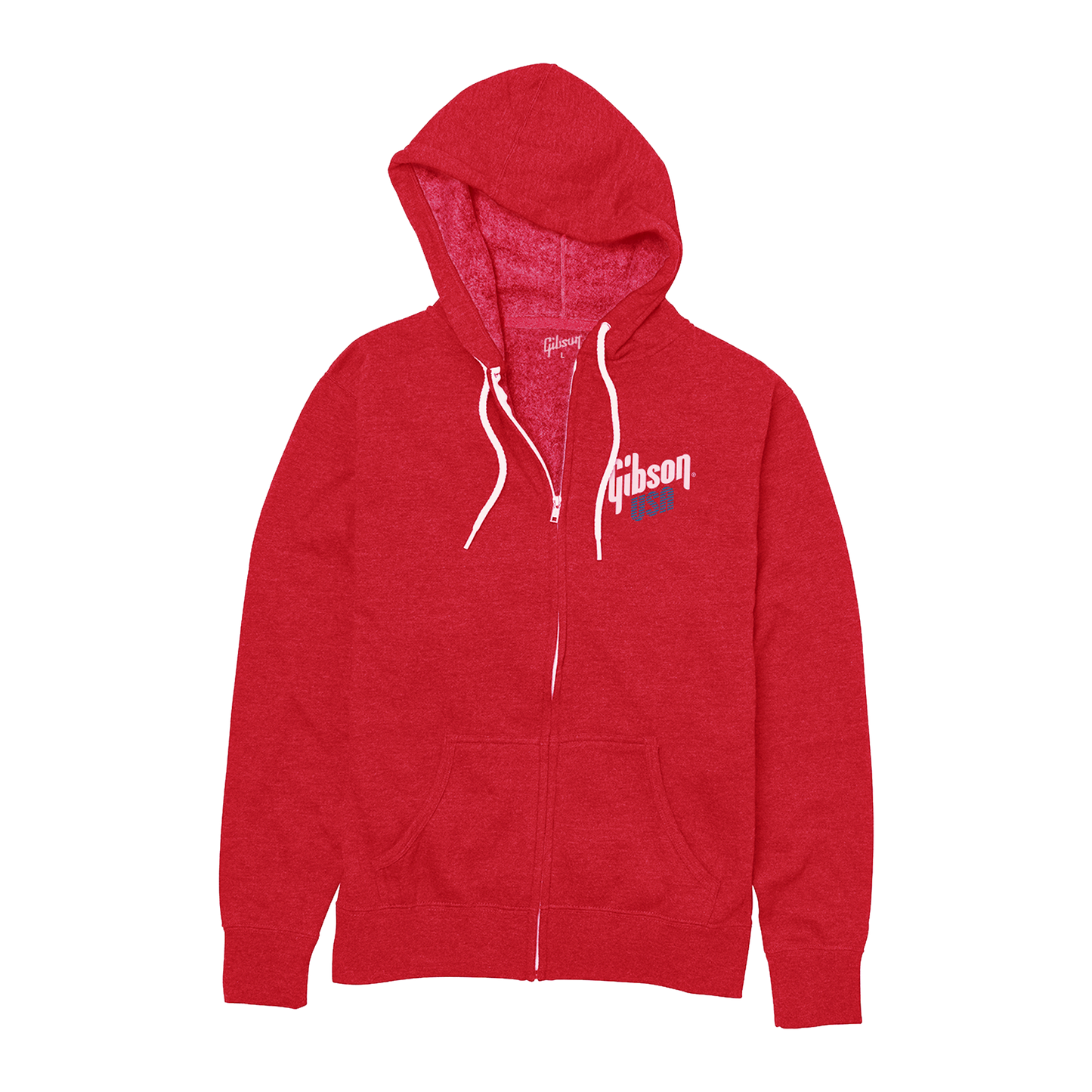 Gibson USA Fullzip Hoodie, Exclusive Sweatshirt Gibson Small Red
