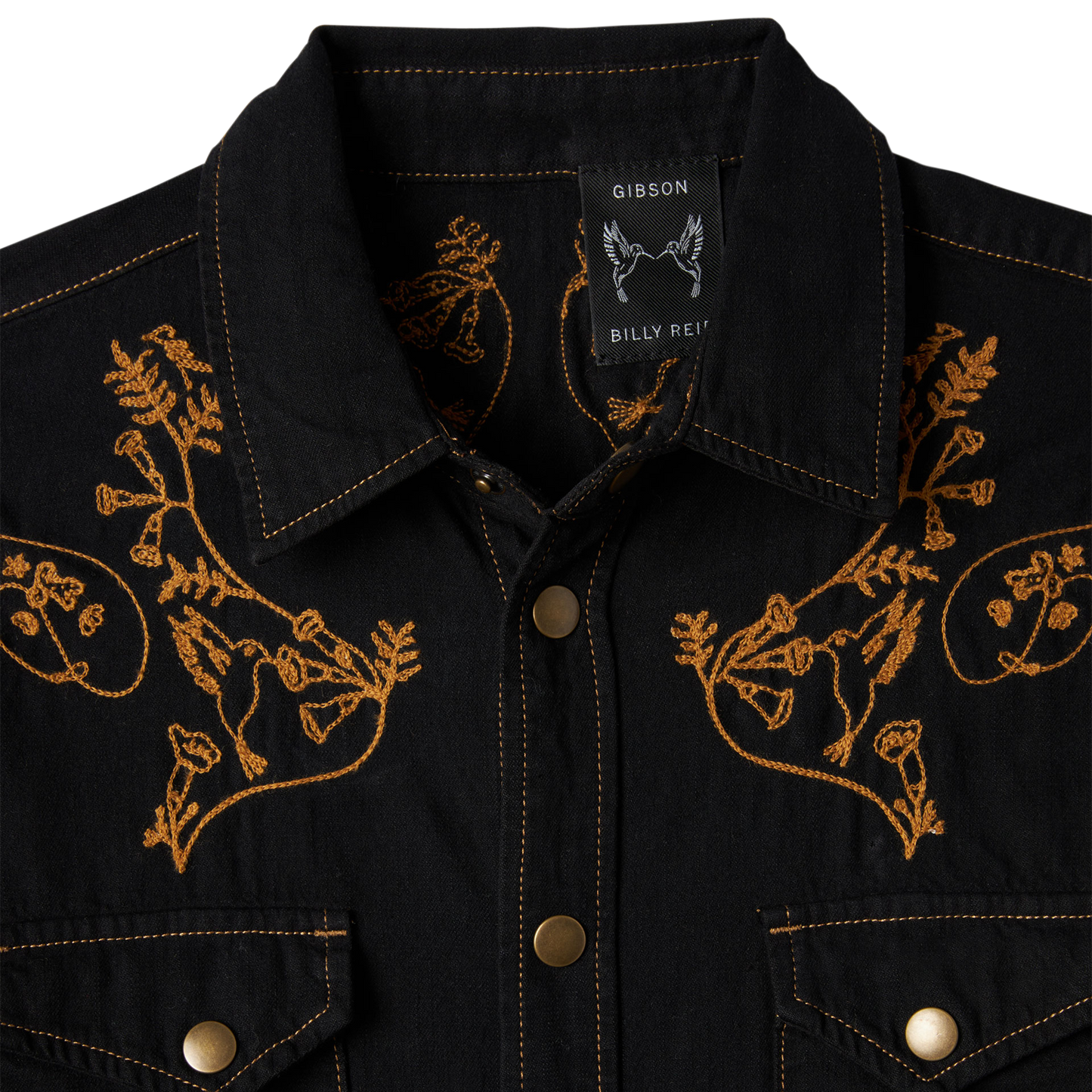 Billy Reid x Gibson Embroidered Denim Shirt, Exclusive Shirts & Tops Gibson