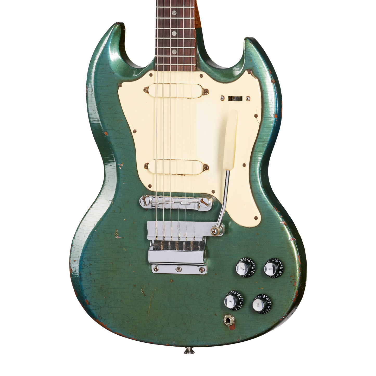 Gibson Certified Vintage 1967 Gibson Melody Maker D, Pelham Blue Electric Guitar Gibson Certified Vintage