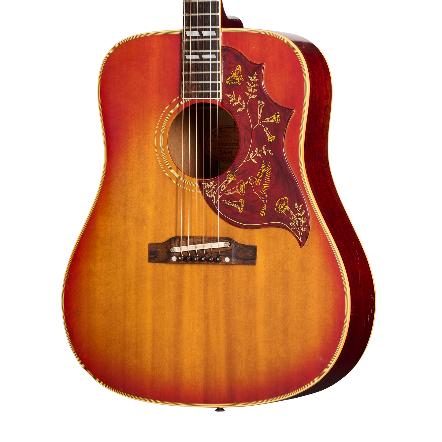 Gibson Certified Vintage 1963 Gibson Hummingbird, Cherry Sunburst Acoustic Guitar Gibson Certified Vintage