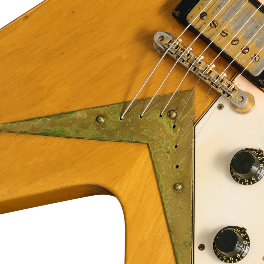 Gibson Certified Vintage 1959 Gibson Flying V, Natural Electric Guitar Gibson Certified Vintage