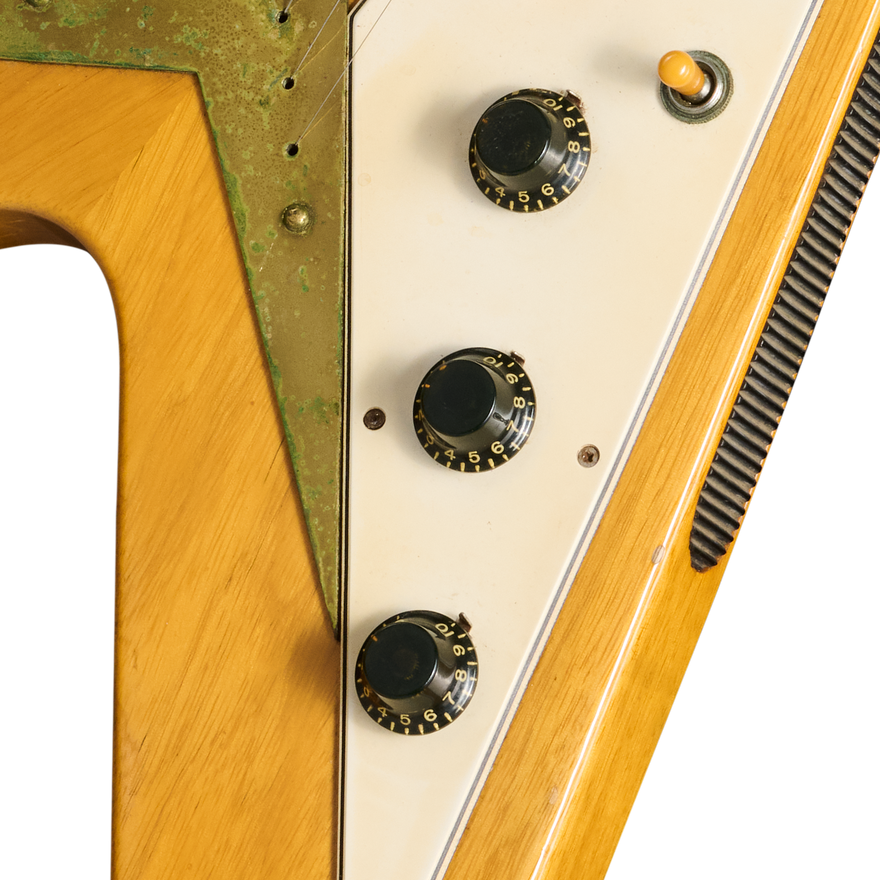 Gibson Certified Vintage 1959 Gibson Flying V, Natural Electric Guitar Gibson Certified Vintage