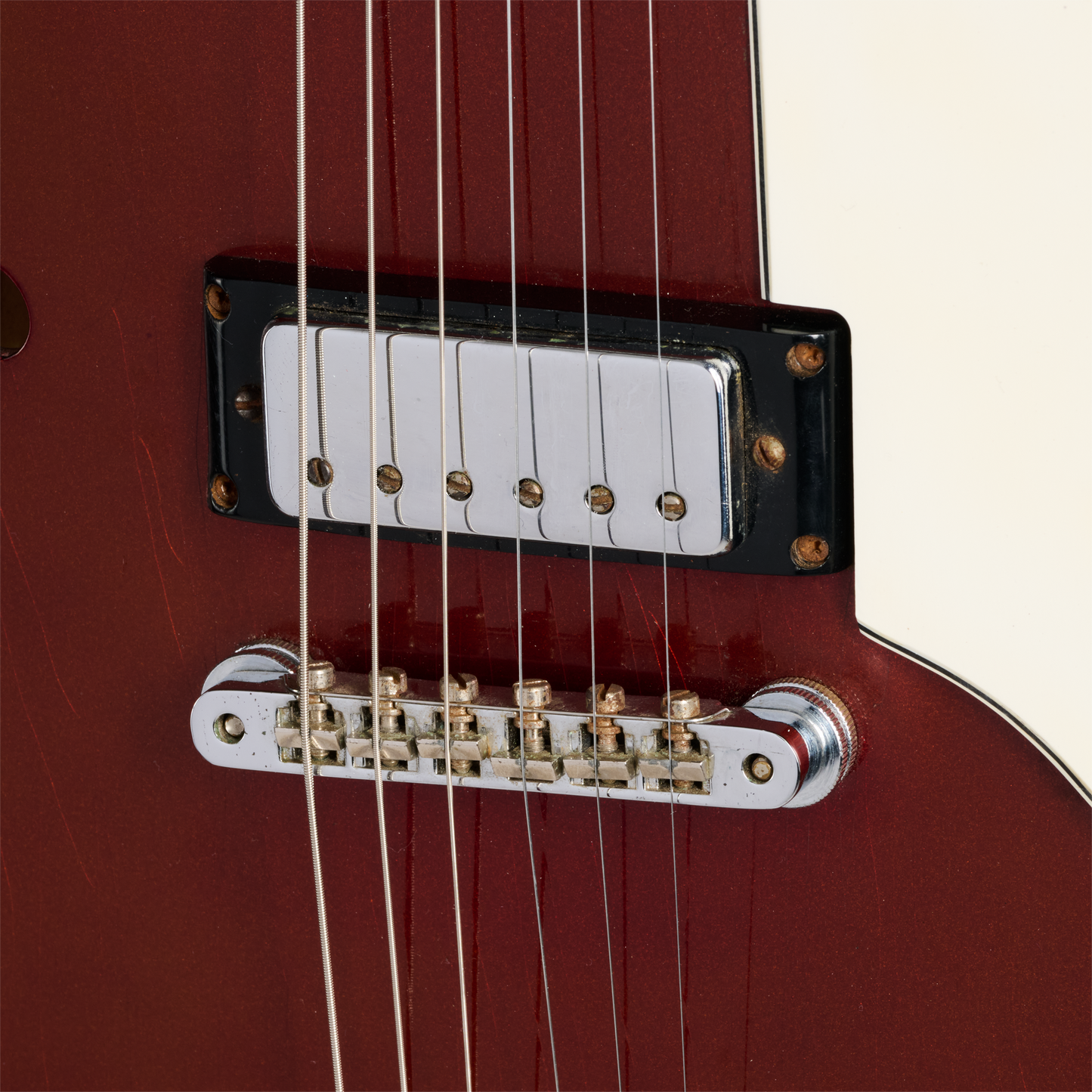 Gibson Certified Vintage 1966 Epiphone Riviera, Sparkling Burgundy Electric Guitar Gibson Certified Vintage