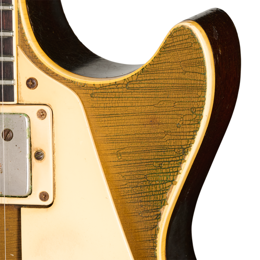 Gibson Certified Vintage 1958 Gibson Les Paul Goldtop Darkback, Goldtop Electric Guitar Gibson Certified Vintage