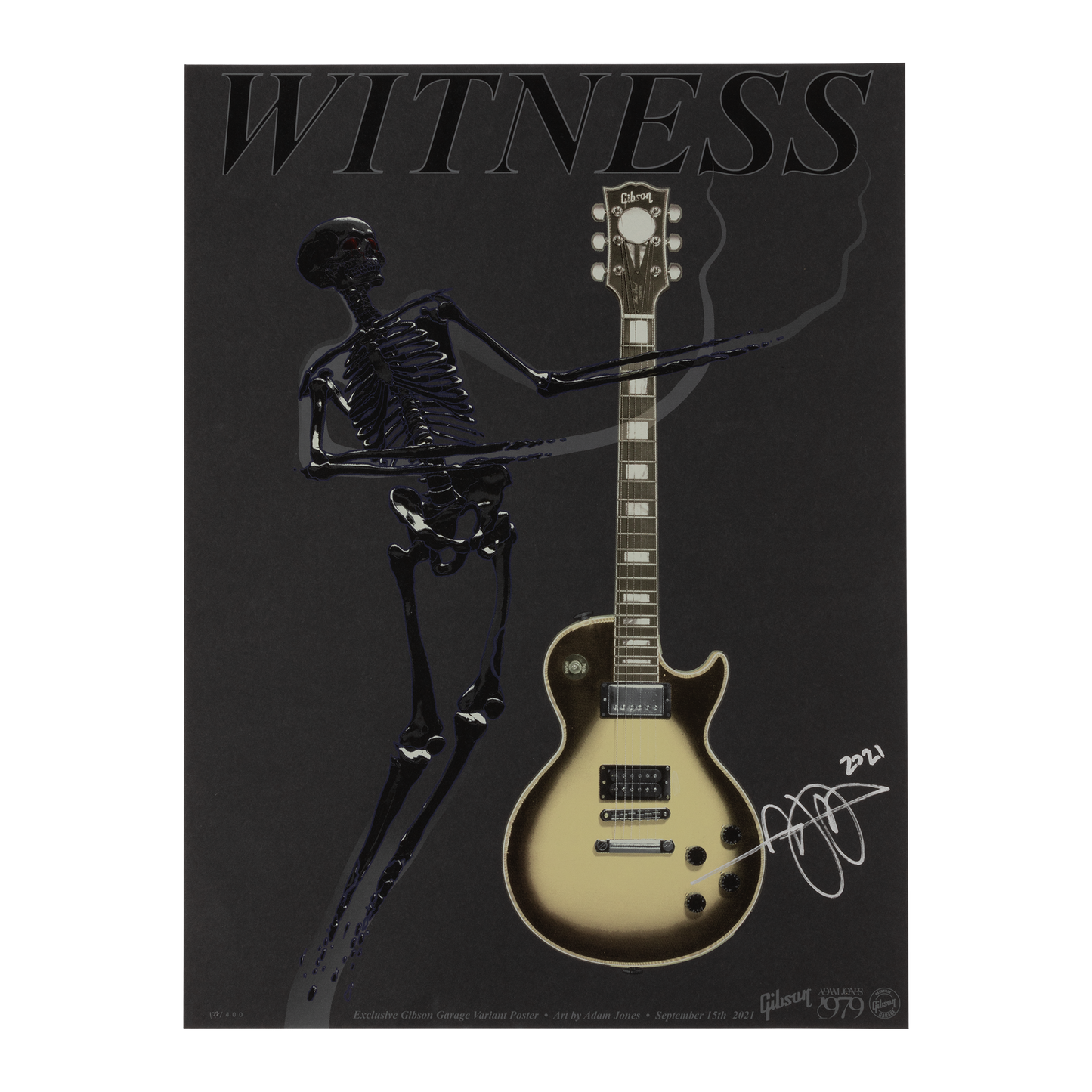 Gibson Limited Edition Adam Jones Poster, Signed Poster Gibson