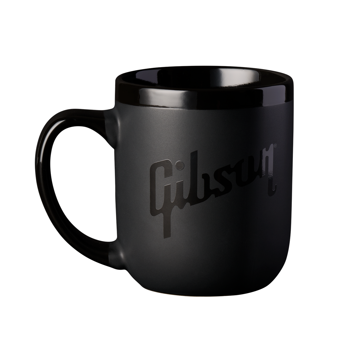 Gibson Coffee Mug, Black on Black, 16 oz., Exclusive Coffee Mug Gibson
