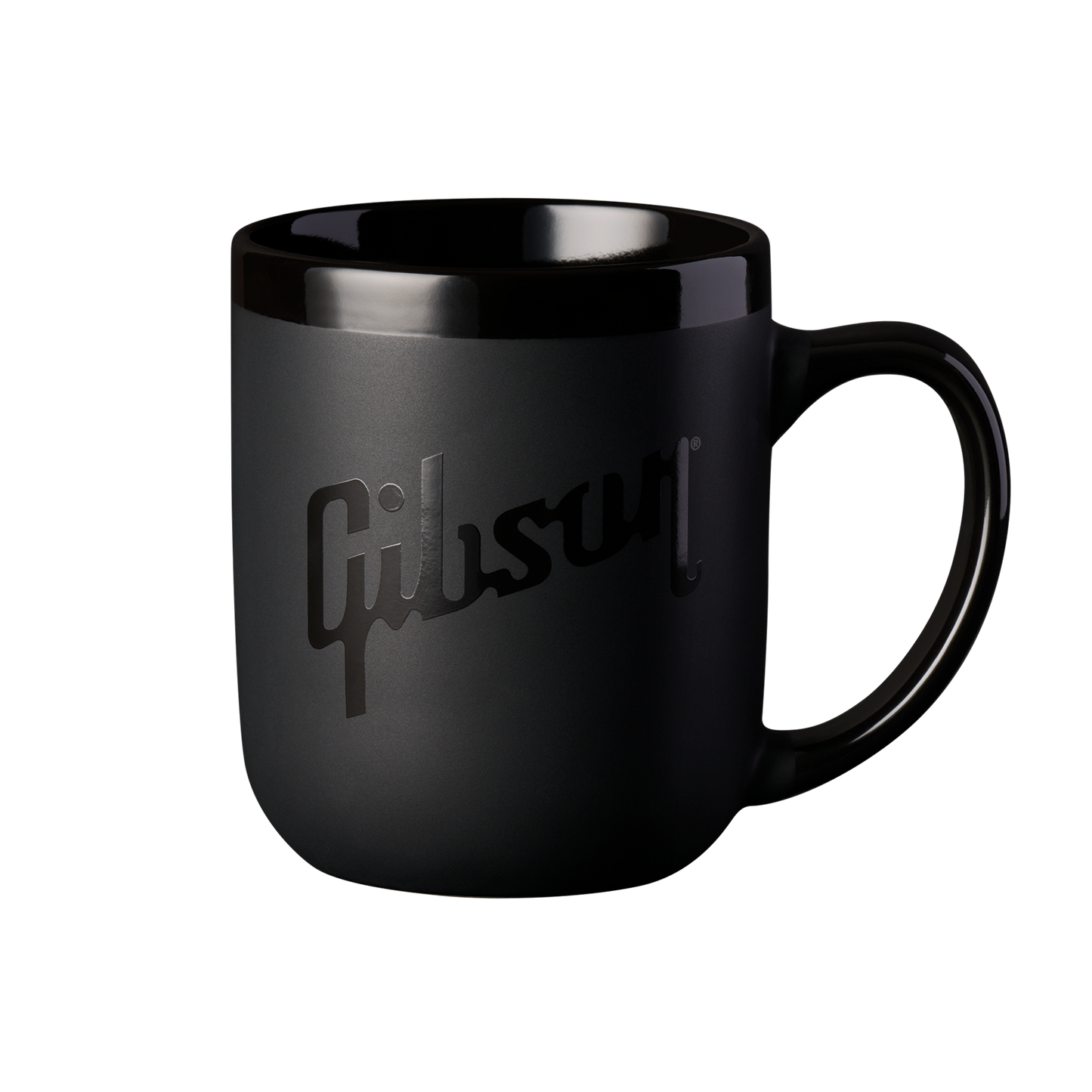 Gibson Coffee Mug, Black on Black, 16 oz., Exclusive Coffee Mug Gibson
