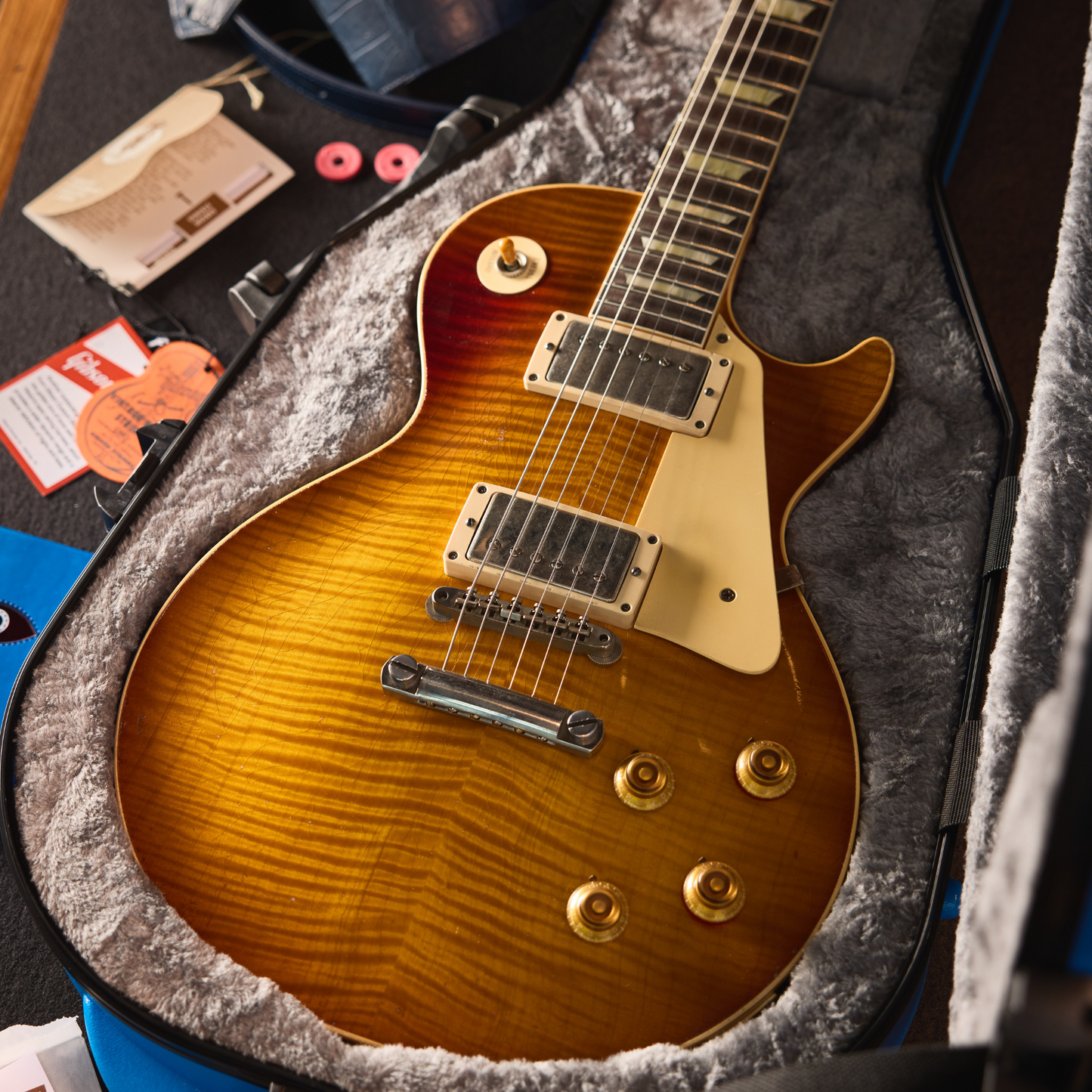 Gibson Custom Jason Isbell "Red Eye" 1959 Les Paul Standard Collector's Edition, Red Eye Burst Electric Guitar Gibson Custom