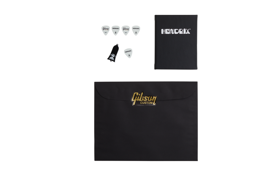 Gibson Custom Jimi Hendrix™ 1969 Flying V, Aged Ebony Electric Guitar Gibson Custom